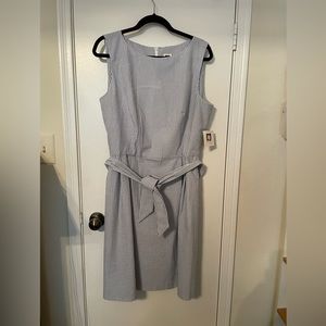 Anne Klein Chelsea Boat Neck Fit and Flare Dress